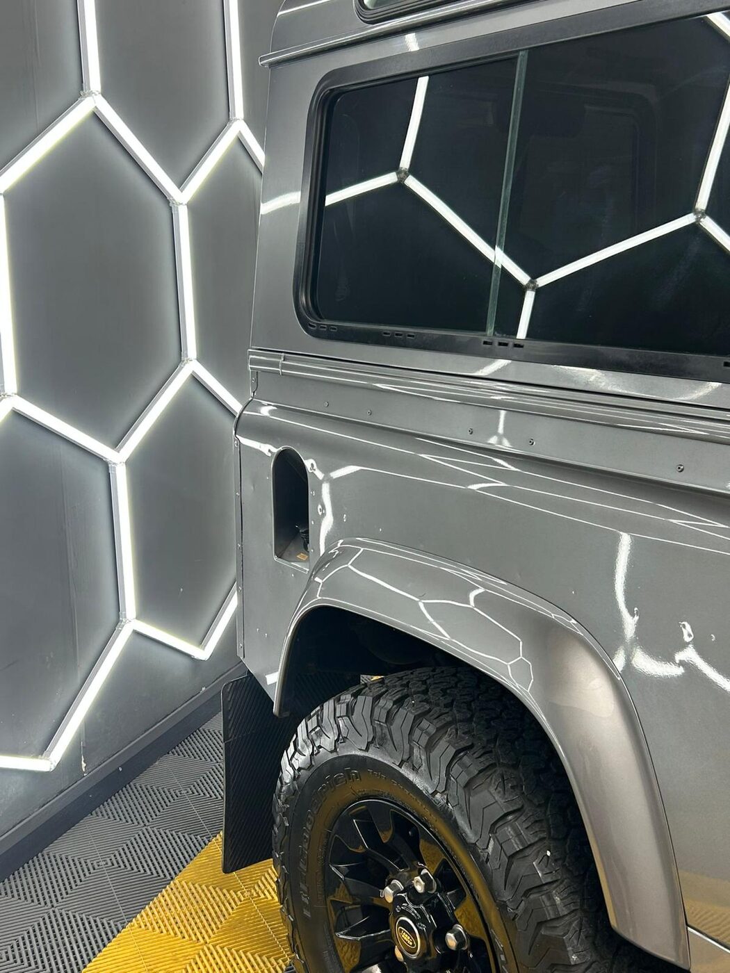 Land Rover Defender rear quarter and window detail